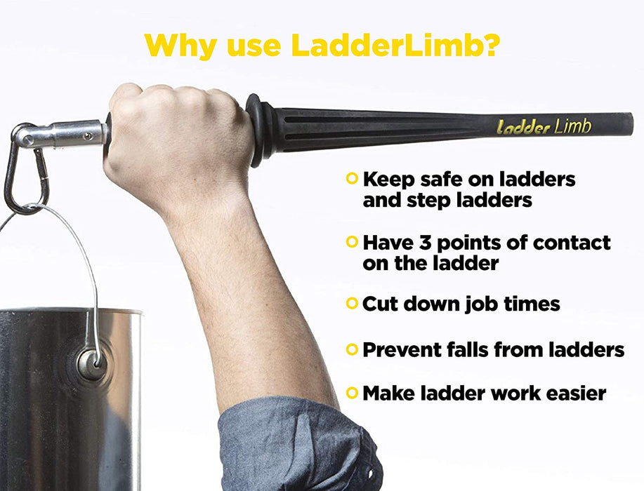 LadderLimb Ladder Accessory - Paint Bucket, Can & Tool Bag Holder