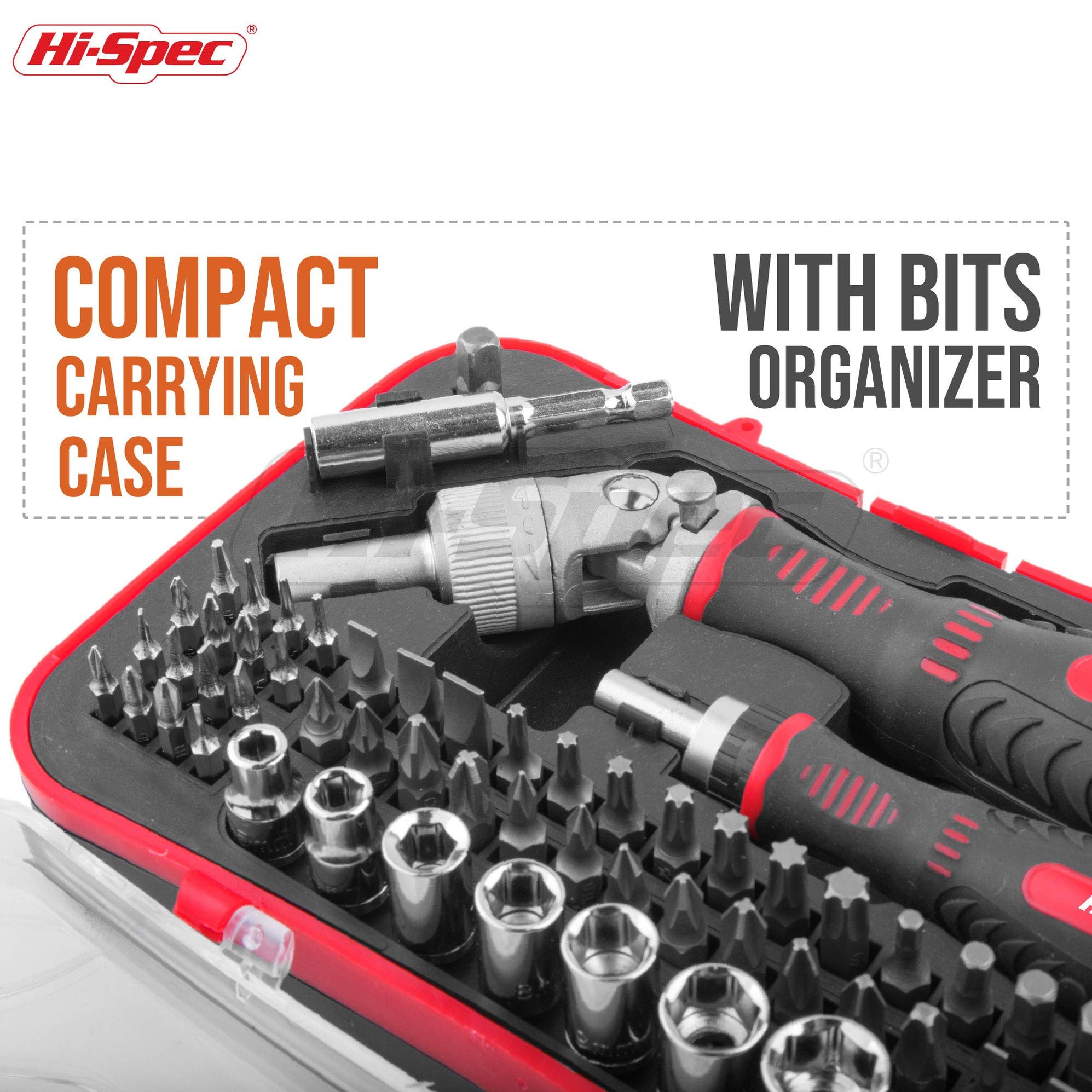 61pc 1/4” Multi Screw Driver Bits & Socket Set with Multi-Angle Head R ...