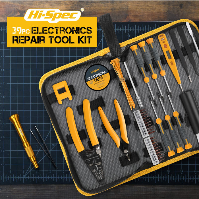 39pc Electronics and Wire Repair Tool Kit Set for Computers, Laptops, Phones and Gadgets