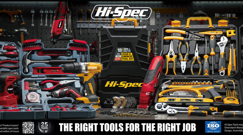 Hi Spec 48 Piece Starter Tool Kit for College, Dorm, Home & Camping. Includes 2 All Purpose Multi Tools & DIY Hand Tools in A Portable Case