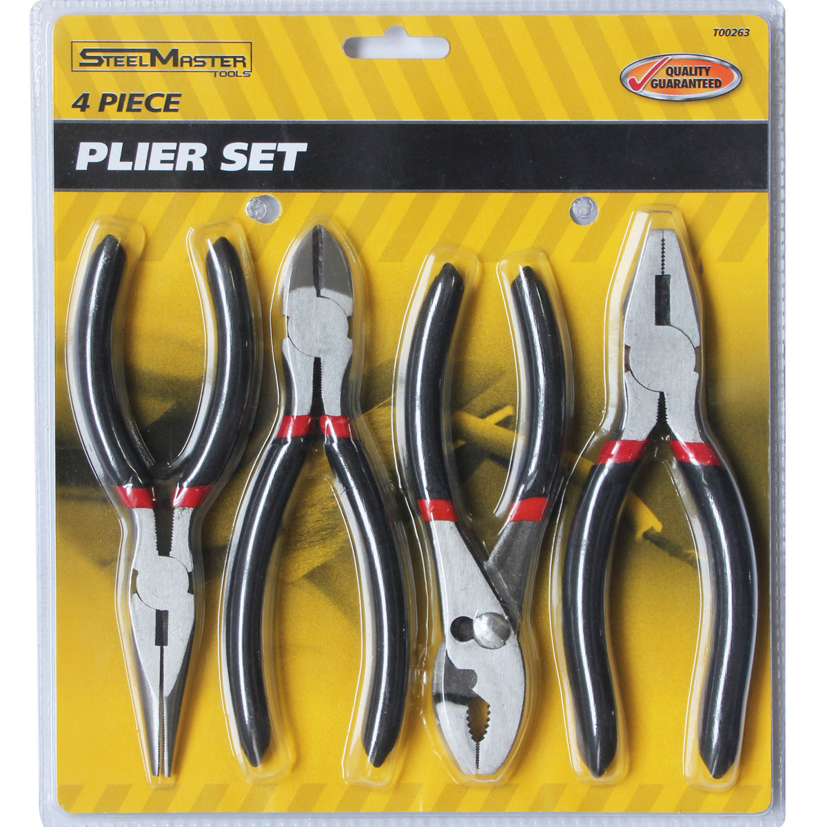 4pc Steelmaster Pliers Set for Household DIY — HI-SPEC® Tools