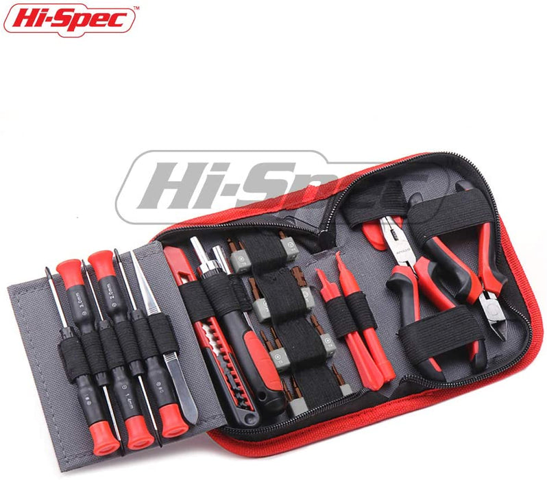 Hi-Spec 38 Piece Repair & Opening Tool Kit Set with Precision Screwdriver Bits for Electronics & Computers, Mobile Smart Phones, Laptops, Game Controllers & Gadgets. All in a Zipper Case Hi-Spec 38 Piece Repair & Opening Tool Kit Set