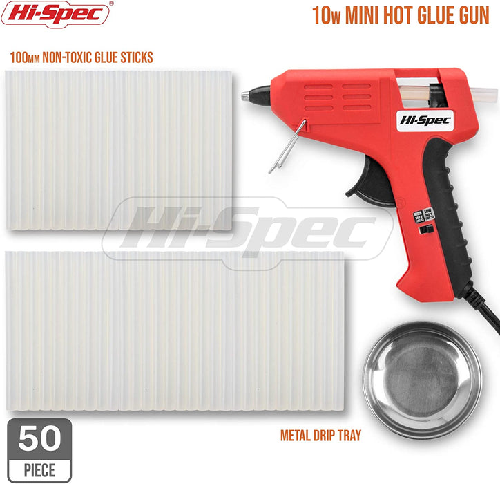 Hi-Spec 52 Piece 10W Mini Hot Glue Gun