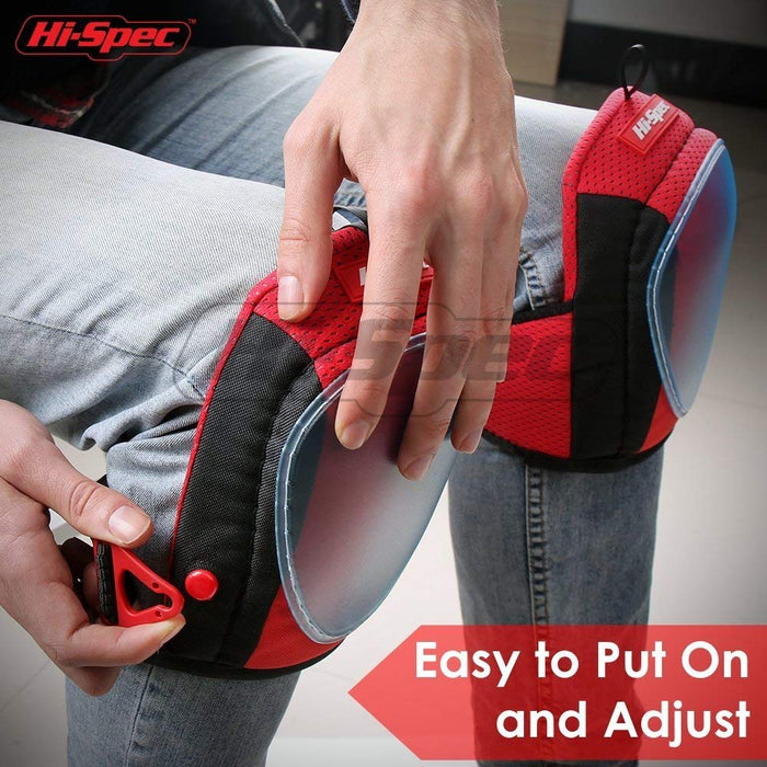 Hi-Spec 2 Piece Knee Pads with Layered Gel for DIY Laying Carpet & Flooring