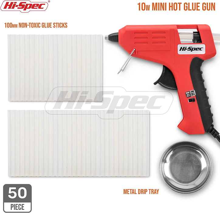 Hi-Spec 51 Piece 10W Mini Hot Glue Gun