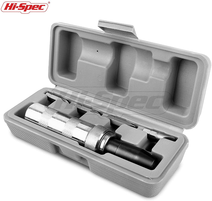 Hi-Spec Manual Hand Impact Driver with S2 Shock-Resistant Screw Bits
