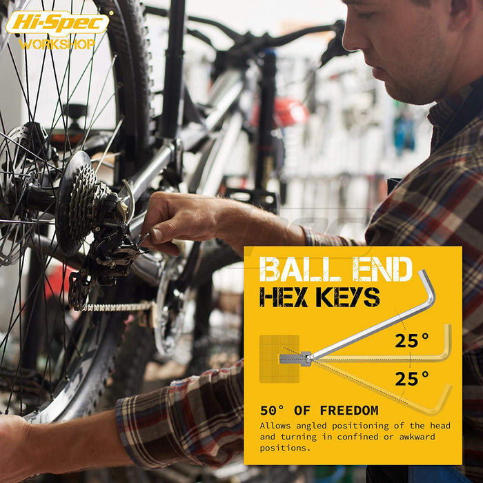 Hi-Spec 23 Piece Metric Hex & Torx Key Wrench Set