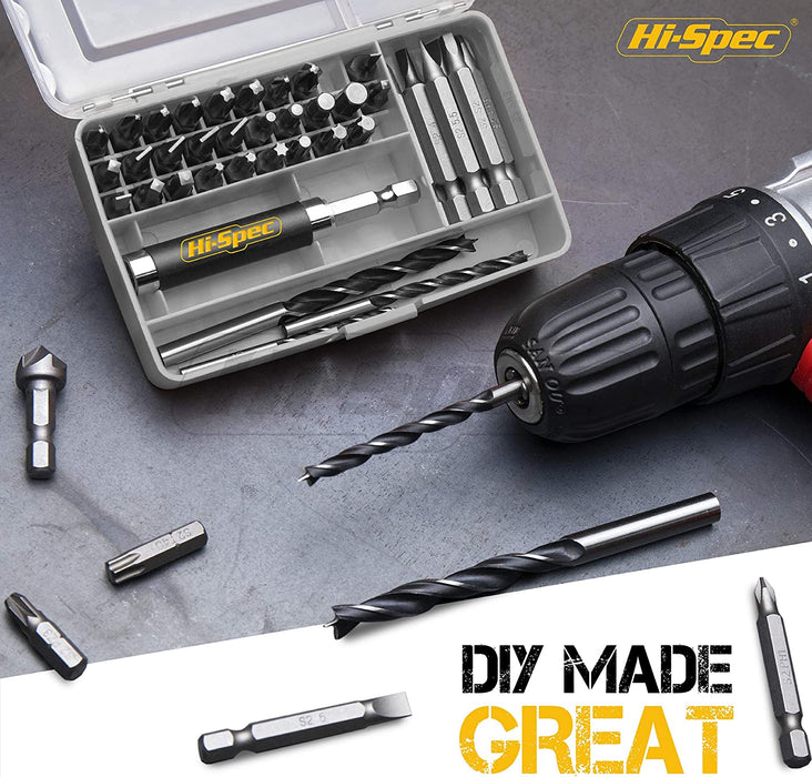 Hi-Spec 1/4” Hex Shank Screw Driver Bits & Drills Set
