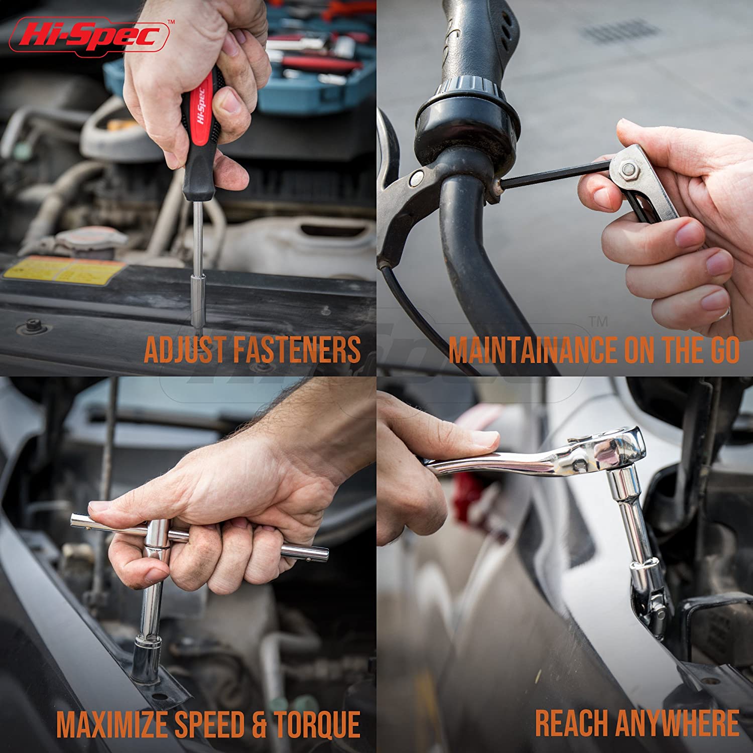Hi-Spec 67pcs Hand Tool Set Metric Car Auto Repair Automotive Mechanics Tool  Kit Home Garage Socket Wrench Too…