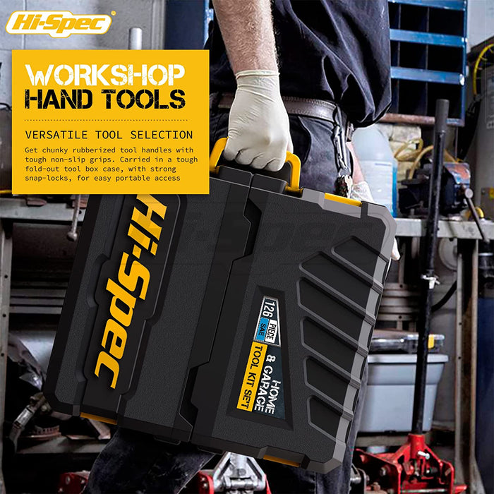 Hi-Spec 126 pc Home & Garage Tool Kit Set