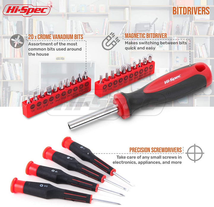 Hi-Spec 49 Piece Home & Garage Tool Kit Set