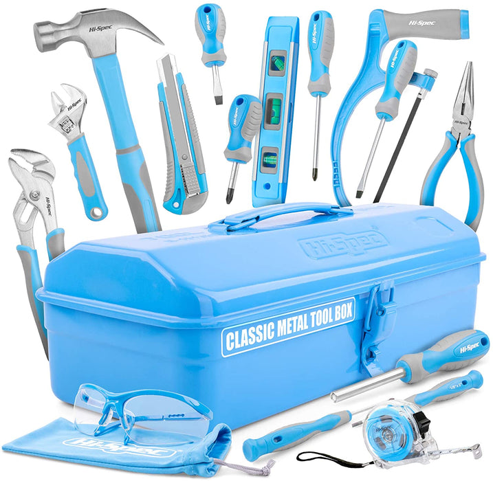 Hi-Spec 33 Piece Beginner Tool Set with Sturdy Metal Tool Box — HI-SPEC®  Tools Official Site