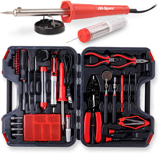 Hi Spec 48 Piece Starter Tool Kit for College, Dorm, Home & Camping. Includes 2 All Purpose Multi Tools & DIY Hand Tools in A Portable Case