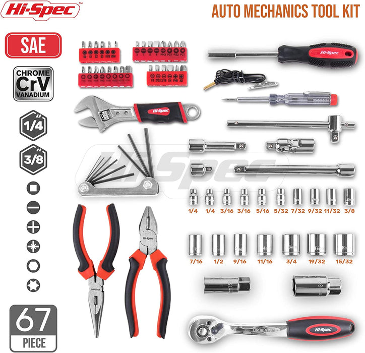 Hi-Spec Auto Mechanics Tool Kit Set