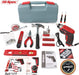 Hi-Spec 35 Piece Red Home DIY Tool Kit with USB Rechargeable 3.6V Electric Power Screwdriver