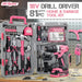 Hi-Spec 81 Piece Home & Garage Tool Kit Set & Drill Driver